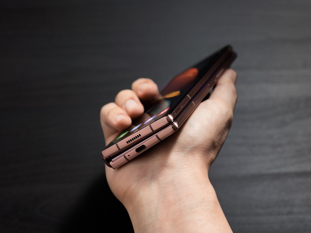 Following on from the Galaxy Z Fold 2, Samsung is said to be preparing a new model with a double-folding screen. u00e2u20acu2022 Picture courtesy of Samsung via ETX Studio