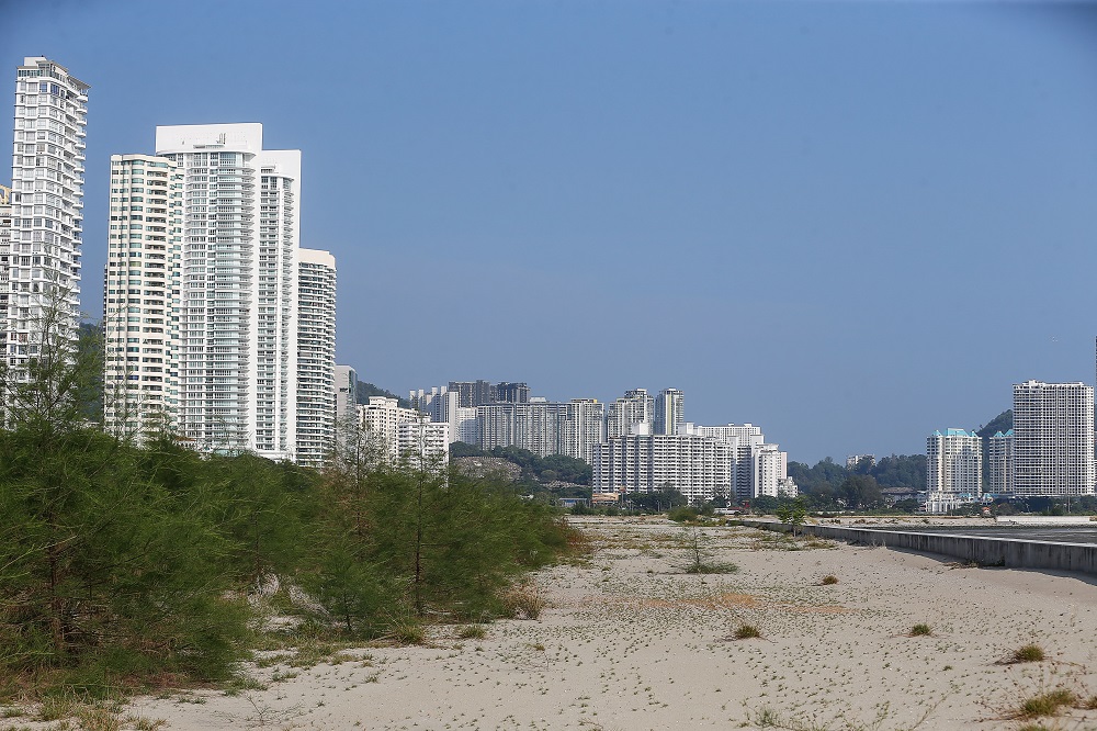 A view of the Gurney Wharf site at Persiaran Gurney March 19, 2021.