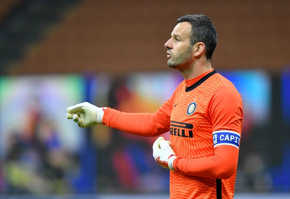 Inter Milan's Samir Handanovic reacts during the match against Atalanta at the San Siro March 8, 2021. u00e2u20acu201d Reuters pic