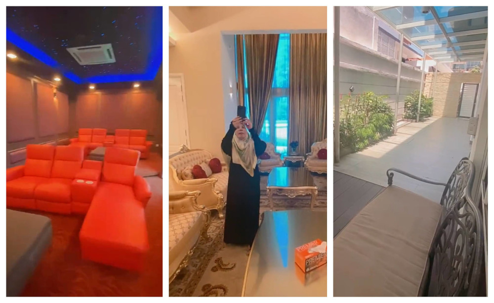 Lavish: The mansion comes with a theatre room, 10 bedrooms and plenty of space. — Screengrabs from Instagram/Nadia Annuar