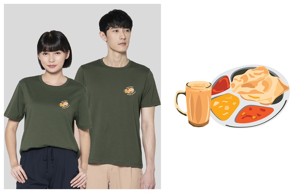 The Makanlah collection also has a roti canai t-shirt, a dish 47 per cent of Malaccans preferred for breakfast. ― Pictures courtesy of Oxwhite