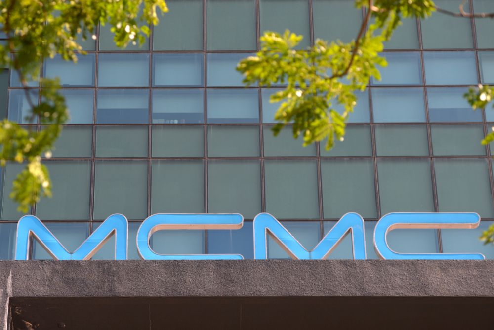 The Malaysian Communications and Multimedia Commission logo is pictured in Cyberjaya March 4, 2021. u00e2u20acu201d Picture by Miera Zulyana