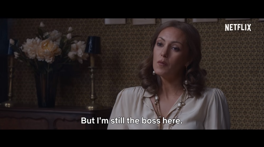 French actress Karole Rocher plays Fernande Grudet in a scene from u00e2u20acu02dcMadame Claudeu00e2u20acu2122. u00e2u20acu201d Picture via Youtube/Netflix