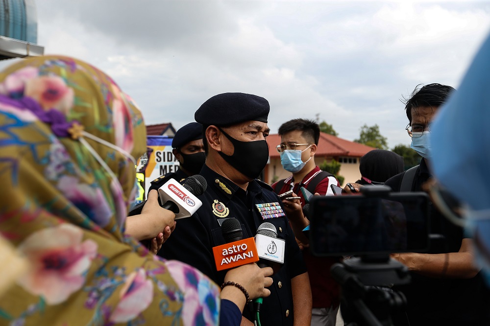 Penang RTD Director Adenan Md Isa speaks to reporters in Seberang Jaya March 26, 2021. u00e2u20acu2022 Picture by Sayuti Zainudin