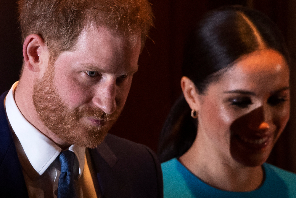 Britainu00e2u20acu2122s Prince Harry, Duke of Sussex, and Meghan, Duchess of Sussex leave after attending the Endeavour Fund Awards at Mansion House in London, March 5, 2020. u00e2u20acu201d AFP pic 