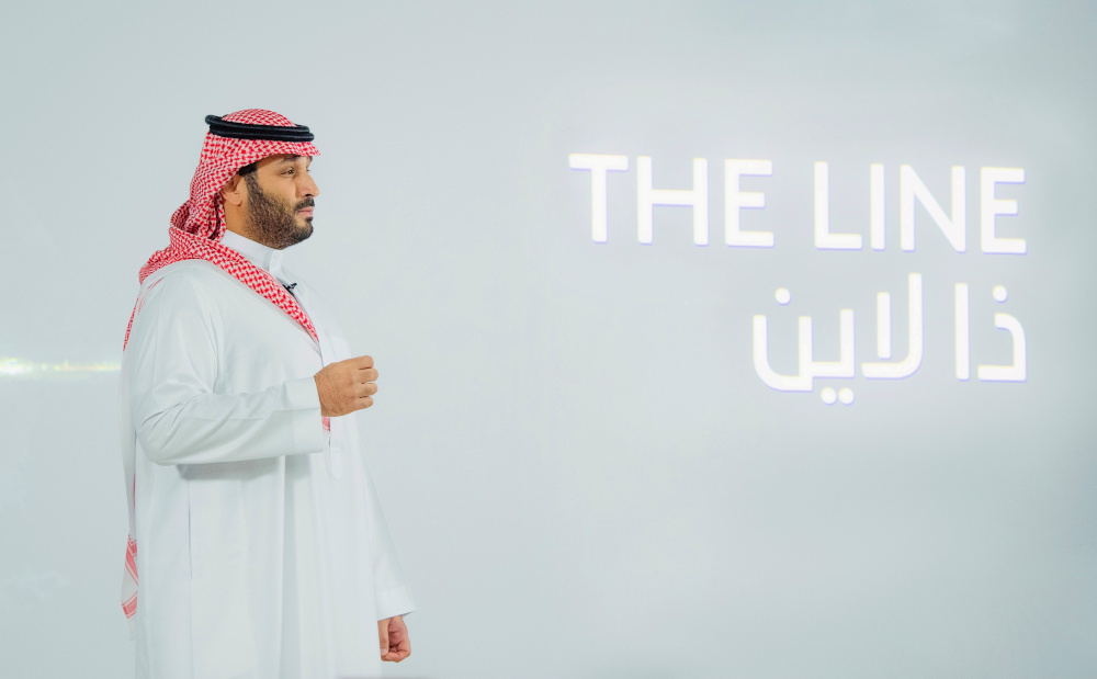 Saudi Crown Prince Mohammed Bin Salman announces a zero-carbon city called u00e2u20acu02dcThe Lineu00e2u20acu2122 to be built at NEOM in Saudi Arabia, January 10, 2021. u00e2u20acu201d Picture by Bandar Algaloud/Courtesy of Saudi Royal Court via Reuters