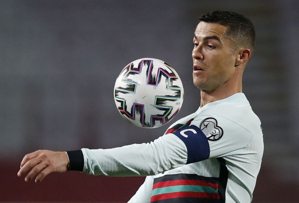 Portugal's Cristiano Ronaldo in action against Serbia at the Rajko Mitic Stadium, Belgrade March 27, 2021. u00e2u20acu201d Reuters pic