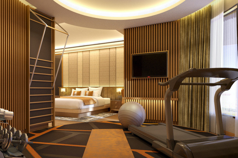 The Wellness Suite will come with a variety of in-room exercise equipment for guests to break a sweat. — Picture courtesy of Sunway Resort