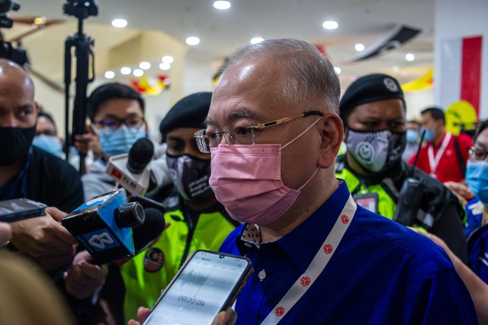 MCA president Datuk Seri Wee Ka Siong is pictured at Umnou00e2u20acu2122s general assembly in Kuala Lumpur March 28, 2021. u00e2u20acu201d Picture by Shafwan Zaidon