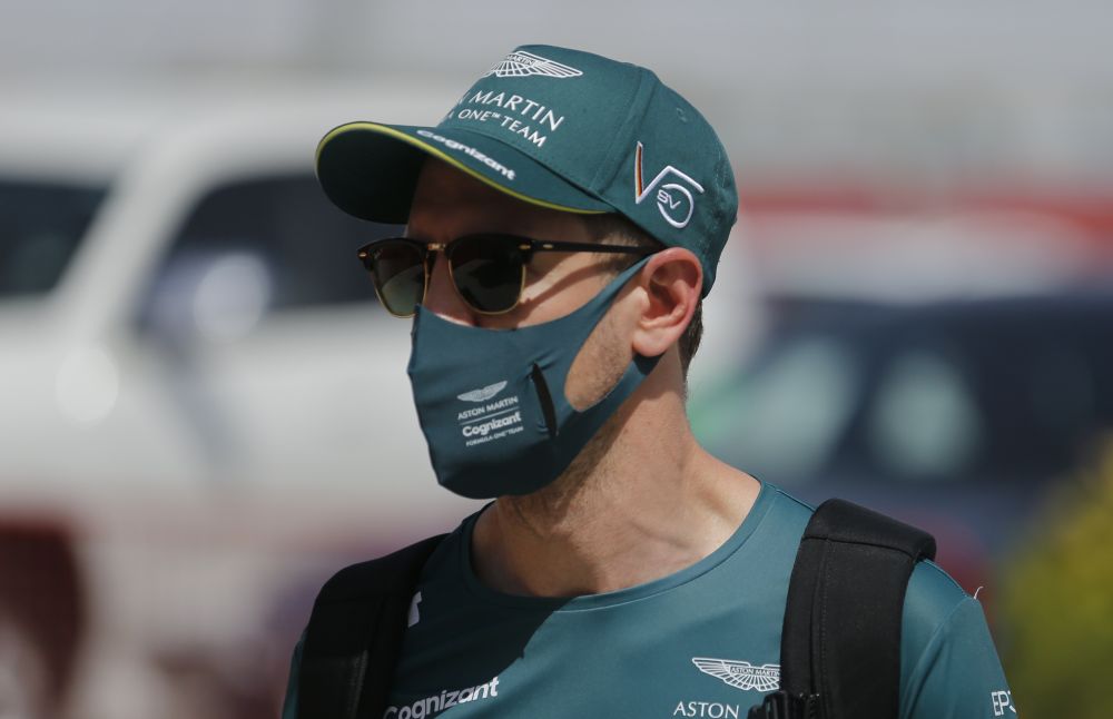 Aston Martin's Sebastian Vettel before practice at the Bahrain International Circuit, Sakhir March 27, 2021. u00e2u20acu201d Reuters pic