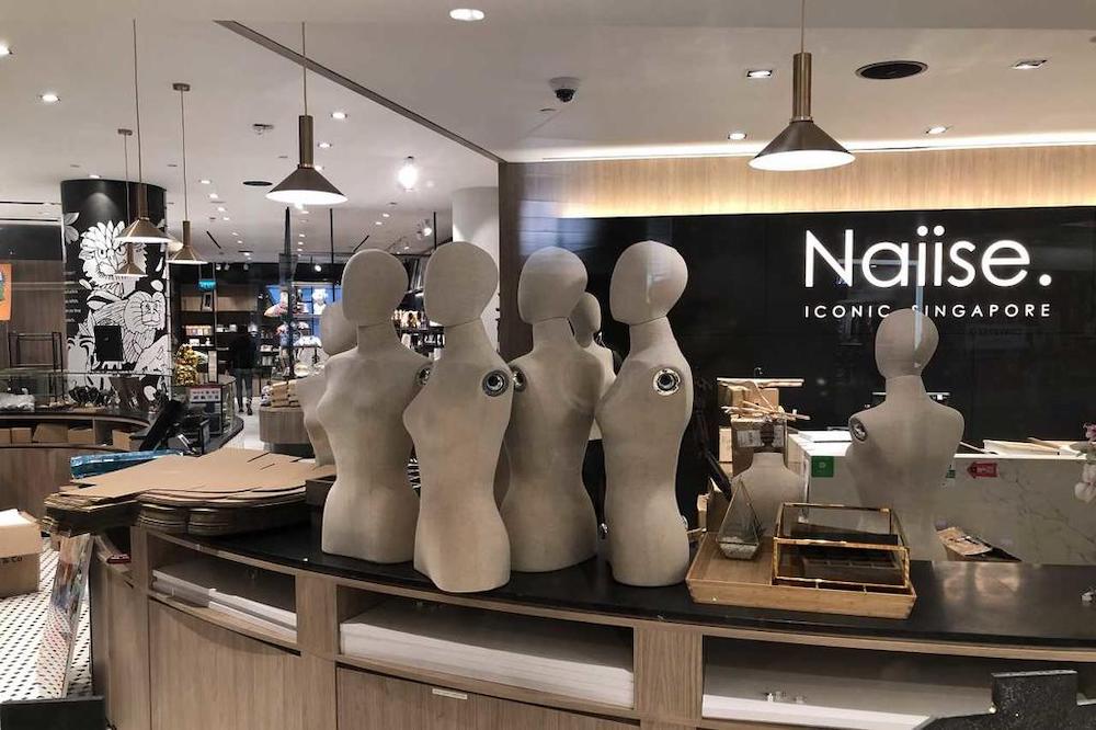 Bare mannequins and empty racks were seen at the Jewel Changi Airport outlet of retailer Naiise on April 9, 2021 ahead of its closure two days later. u00e2u20acu201d TODAY pic