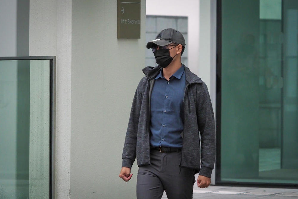 SMU student Lee Yan Ru leaving the State Courts, April 5, 2021. u00e2u20acu201d TODAY pic