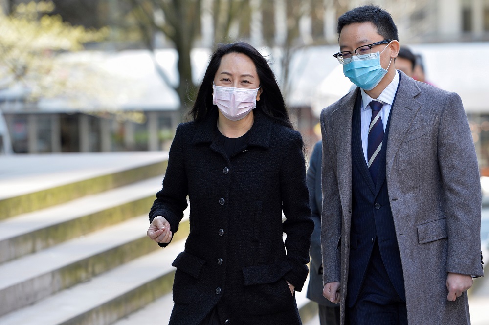 Huawei Technologies Chief Financial Officer Meng Wanzhou returns to court following a break in Vancouver March 29, 2021. u00e2u20acu201d Reuters pic