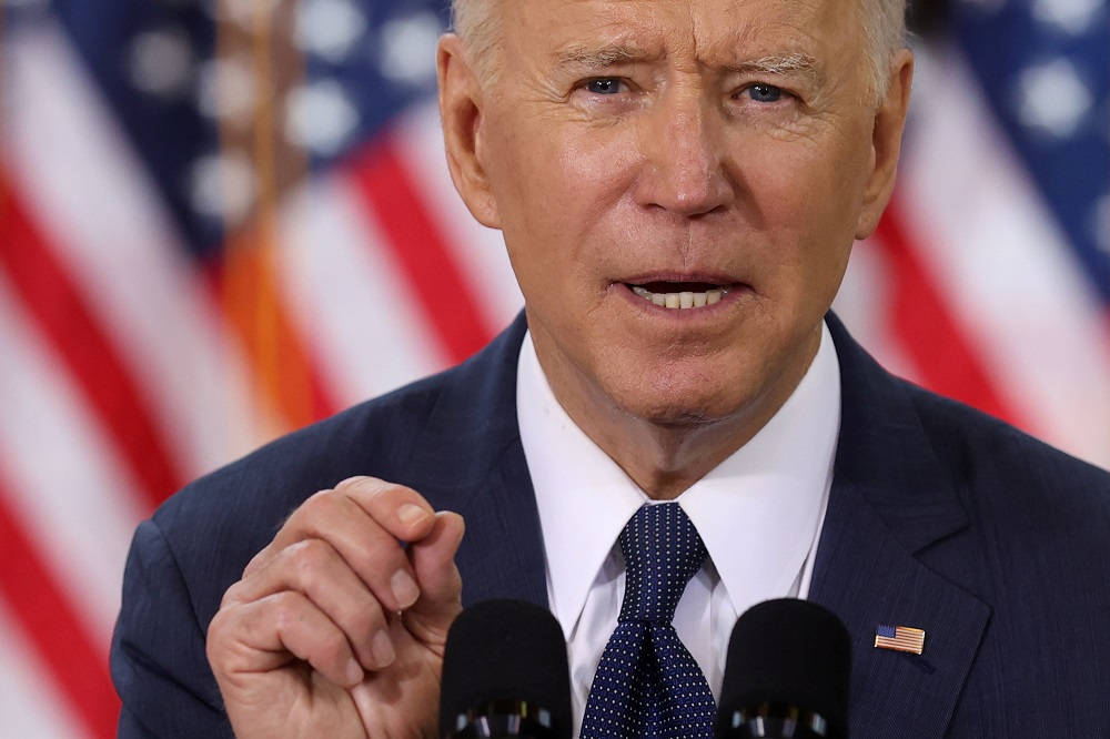 US President Joe Biden speaks about his US$2 trillion infrastructure plan during an event to tout the plan at Carpenters Pittsburgh Training Centre in Pittsburgh, Pennsylvania March 31, 2021. u00e2u20acu201d Reuters pic