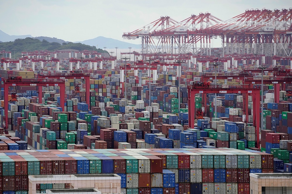 Containers are seen at the Yangshan Deep-Water Port in Shanghai October 19, 2020. u00e2u20acu201d Reuters pic