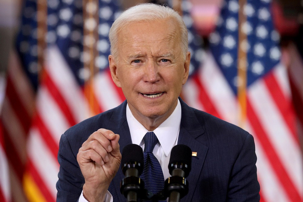 US President Joe Biden speaks about his infrastructure plan during an event to tout the plan at Carpenters Pittsburgh Training Centre in Pittsburgh, Pennsylvania March 31, 2021. u00e2u20acu201d Reuters pic