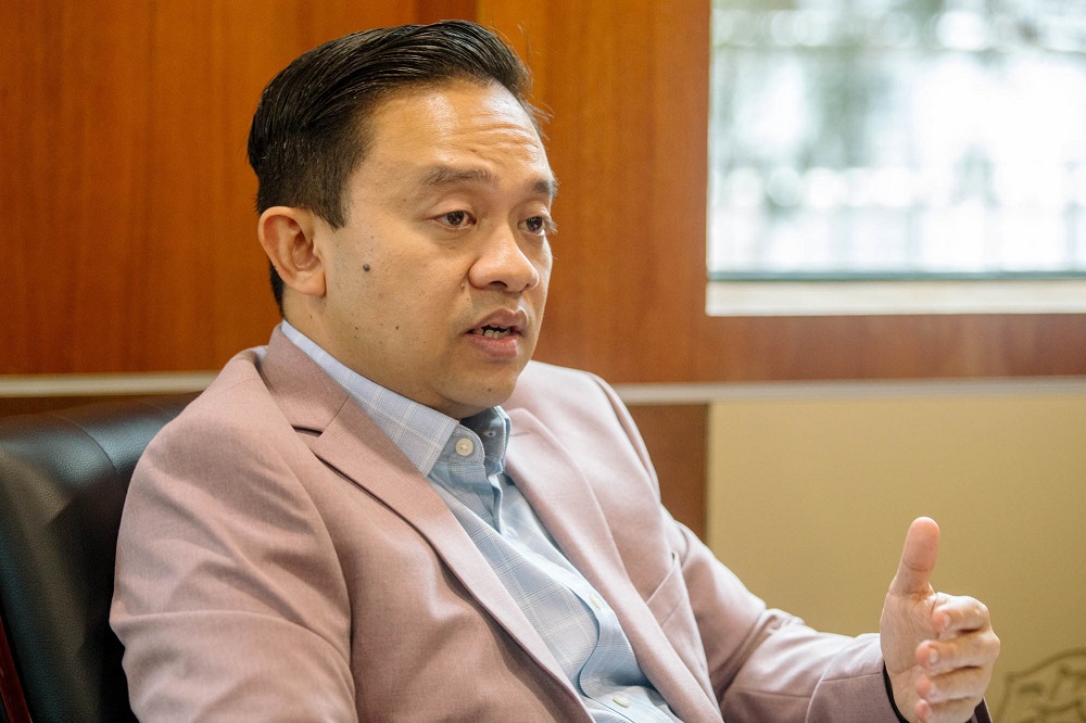 Bersatu Information Chief Datuk Wan Saiful Wan Jan speaks during an interview with Malay Mail in Kuala Lumpur April 7, 2021. u00e2u20acu201d Picture by Firdaus Latif
