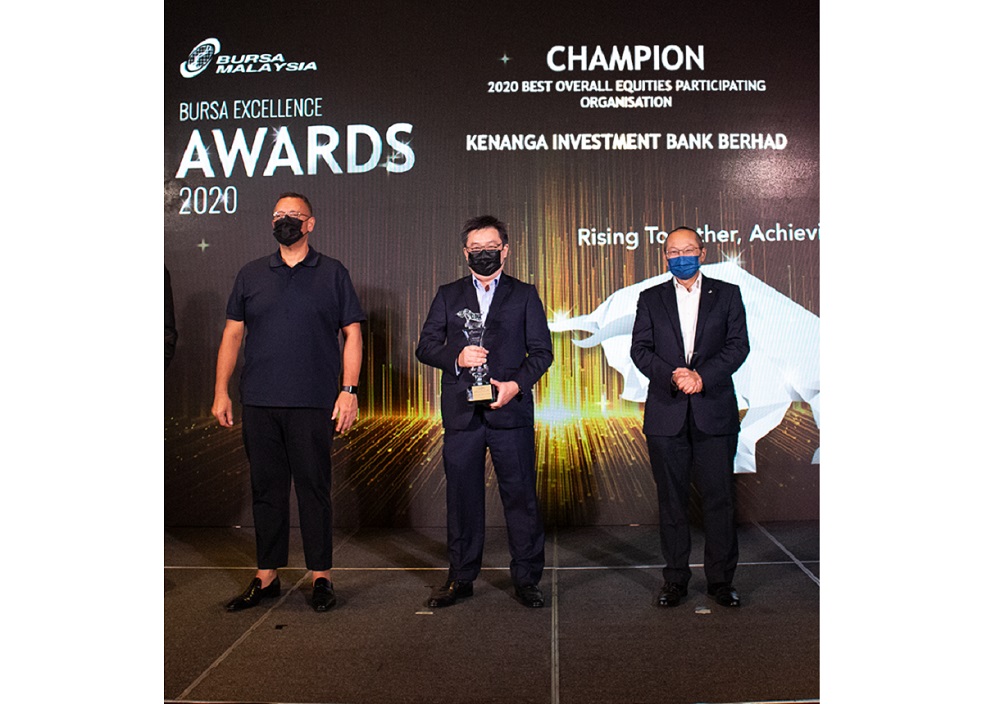 Kenanga Investment Bank Berhad received recognition in seven different areas during the Bursa Excellence Awards. u00e2u20acu201d Picture courtesy of Kenanga