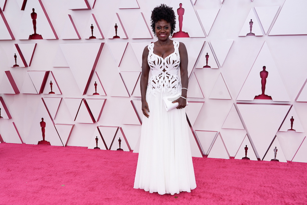 Viola Davis arrives to the Oscars red carpet for the 93rd Academy Awards in Los Angeles April 26, 2021. — Chris Pizzello/Pool via Reuters