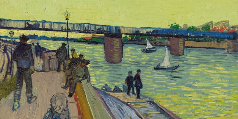 'Le Pont de Trinquetaille' by Vincent van Gogh goes under the hammer at Christie's in May. u00e2u20acu201d n Picture courtesy of Christieu00e2u20acu2122s 