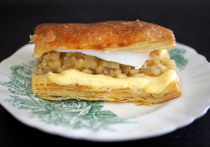 Fruity Bakery & Cafe may be cheaper at RM28.60 but it disappoints with its under baked puff pastry bottom layer.