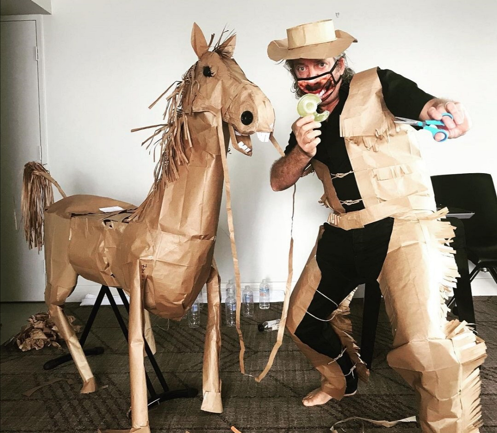 Australian art director David Marriott has been making use of his quarantine time to create art pieces. u00e2u20acu2022 Picture via Instagram/ dmobdave