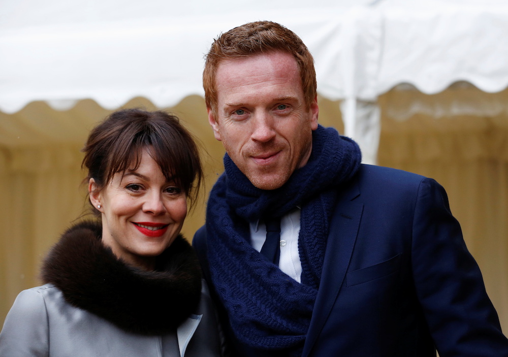 Actors Damian Lewis and Helen McCrory arrives for a reception for the British Film Industry held by Britainu00e2u20acu2122s Queen Elizabeth and Prince Philip at Windsor Castle southern England April 4, 2013. u00e2u20acu201d Reuters pic