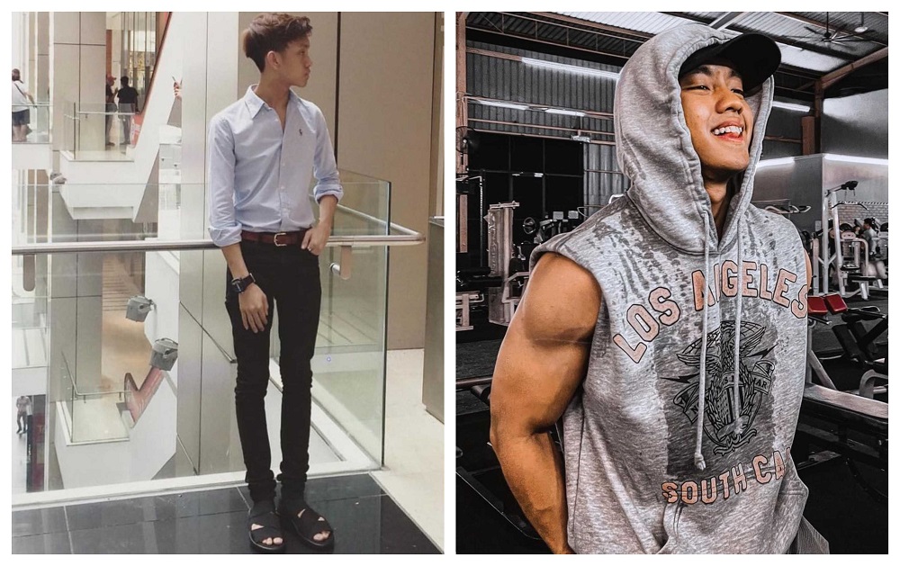 The 21-year-old said bulking up helped him become more confident. u00e2u20acu2022 Pictures from Instagram/Ismail Izzani