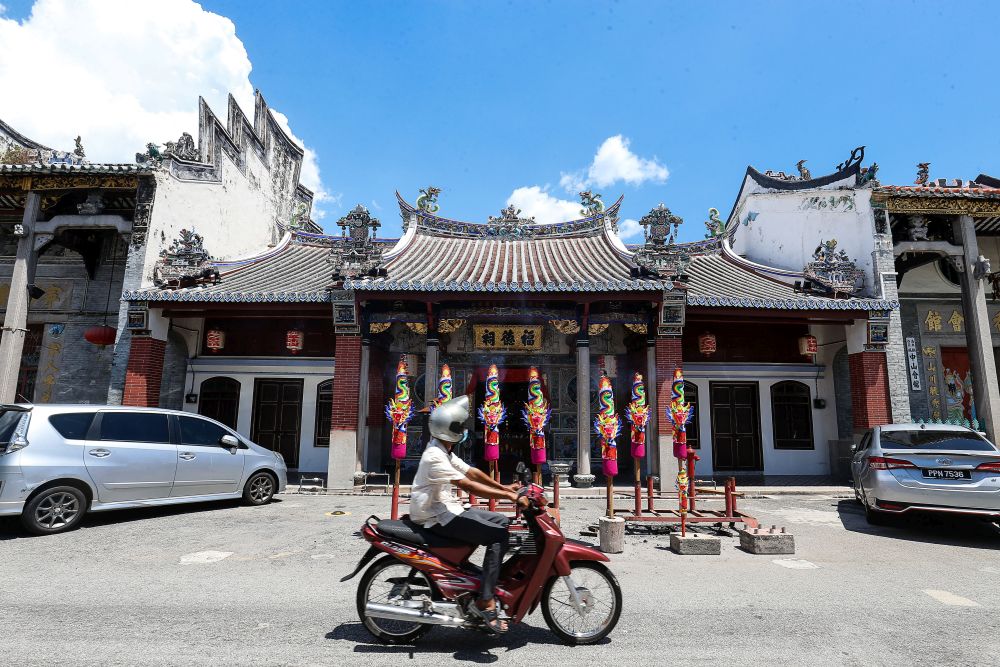 A general view of the Fu De Ci Temple at Lebuh King April 21, 2021. u00e2u20acu201d Picture by Sayuti Zainudin