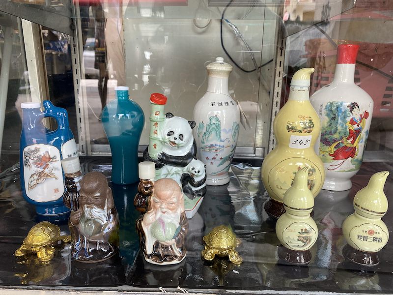 A display of old liquor bottles that were sold during the early days. — Picture by KE Ooi