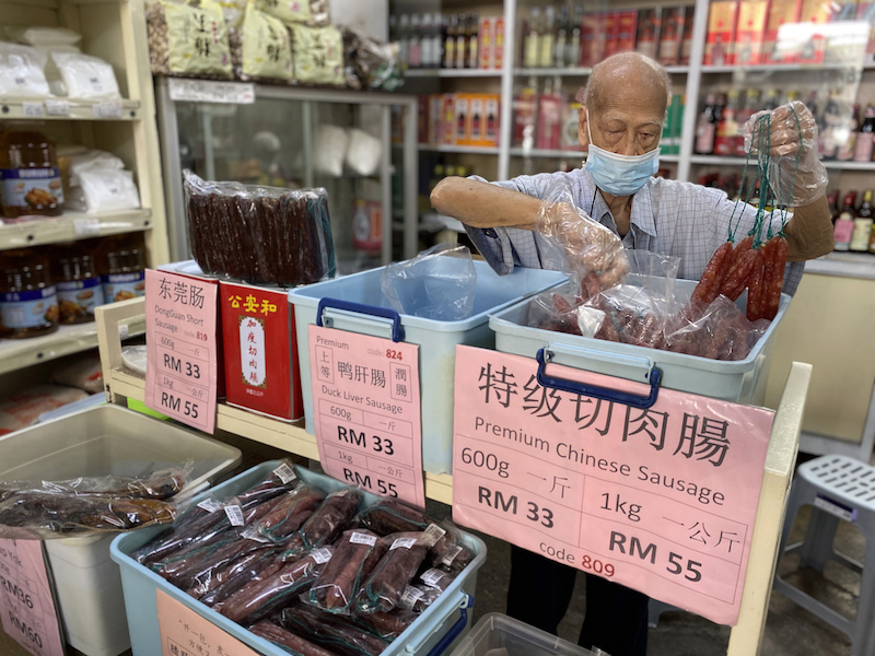 Kwong Tuck is well known for their preserved meat during Chinese New Year time. — Picture by KE Ooi
