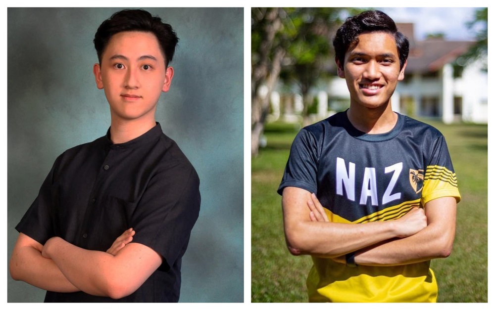 Both Cheong (left) and Muhammad Hamdi will be admitted into Harvard University's class of 2025. u00e2u20acu2022 Picture via Twitter/NadiahWan
