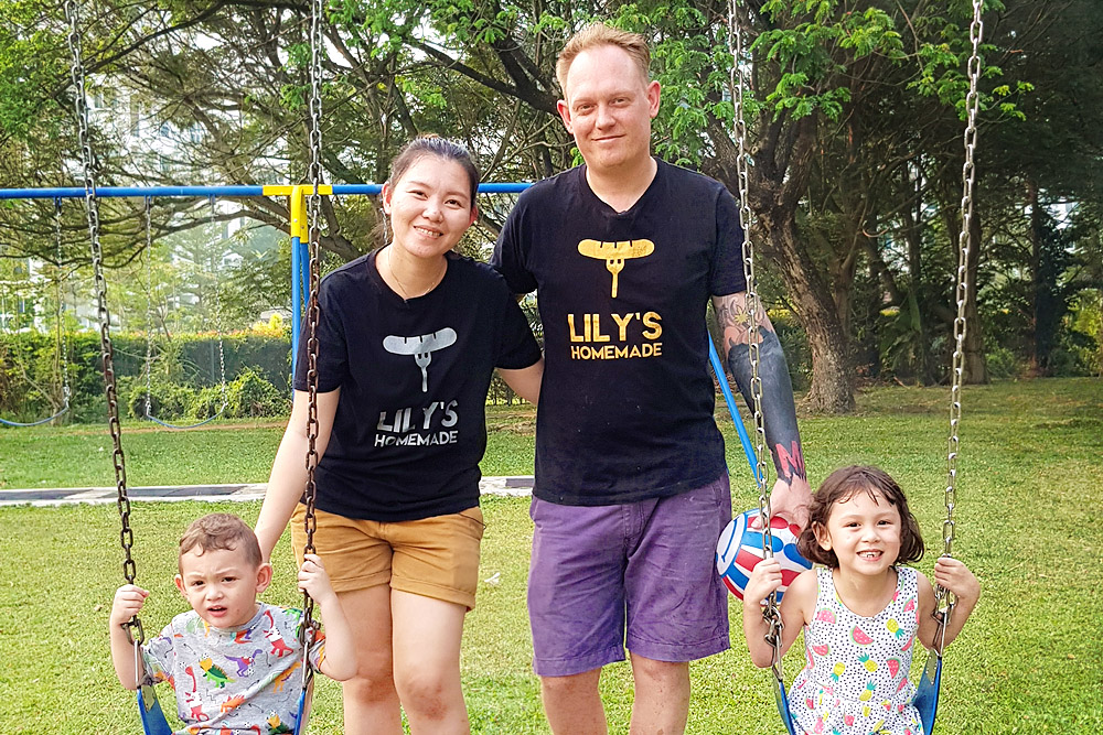 The Hammett family (left to right): Matty, Vicky, Sam and Lily. 