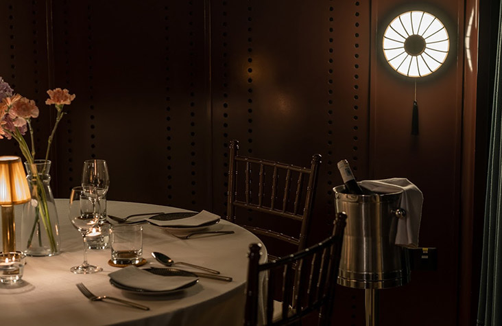 Each of the PRIVATE rooms can seat up to a maximum of six people only.