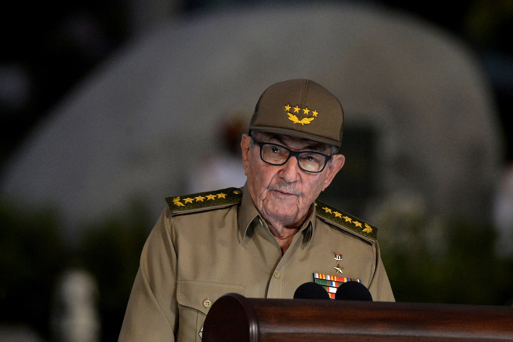 Cuban First Secretary of Communist Party Raul Castro Ruz gives a speech, on January 01, 2019, during the celebration of 60th Anniversary of Cuban Revolution at Santa Ifigenia Cemetery in Santiago de Cuba. u00e2u20acu201d Reuters pic