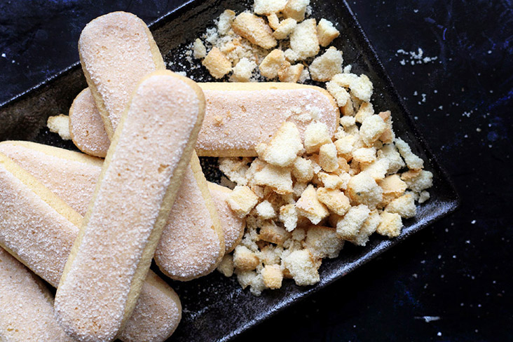 Ladyfingers are a type of dry, sweet Boudoir Biscuits.