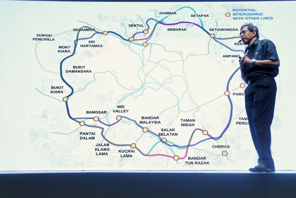 MRT Corp chief executive Mohd Zarif Mohd Hashim speaks during a media briefing at Menara Ken, Taman Tun Dr Ismail April 13, 2021. u00e2u20acu201d Picture by Ahmad Zamzahurinn