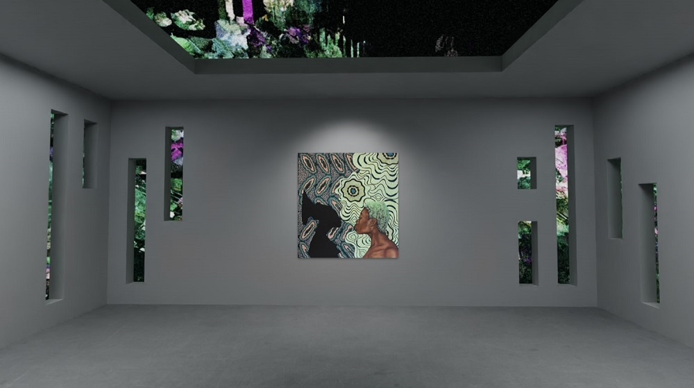 theVoV's virtual presentation of u00e2u20acu02dcUntitled (Mangbetu)u00e2u20acu2122 by Shannon Bono and u00e2u20acu02dcSeeping Out Skyboxu00e2u20acu2122 by Sian Fan, as part of Sarabande's digital exhibition u00e2u20acu02dcCorpus Mentis,u00e2u20acu2122 curated by Hikari Yokoyama and Trino Verkade (2021). u00e2u20acu2022 Picture courtesy o