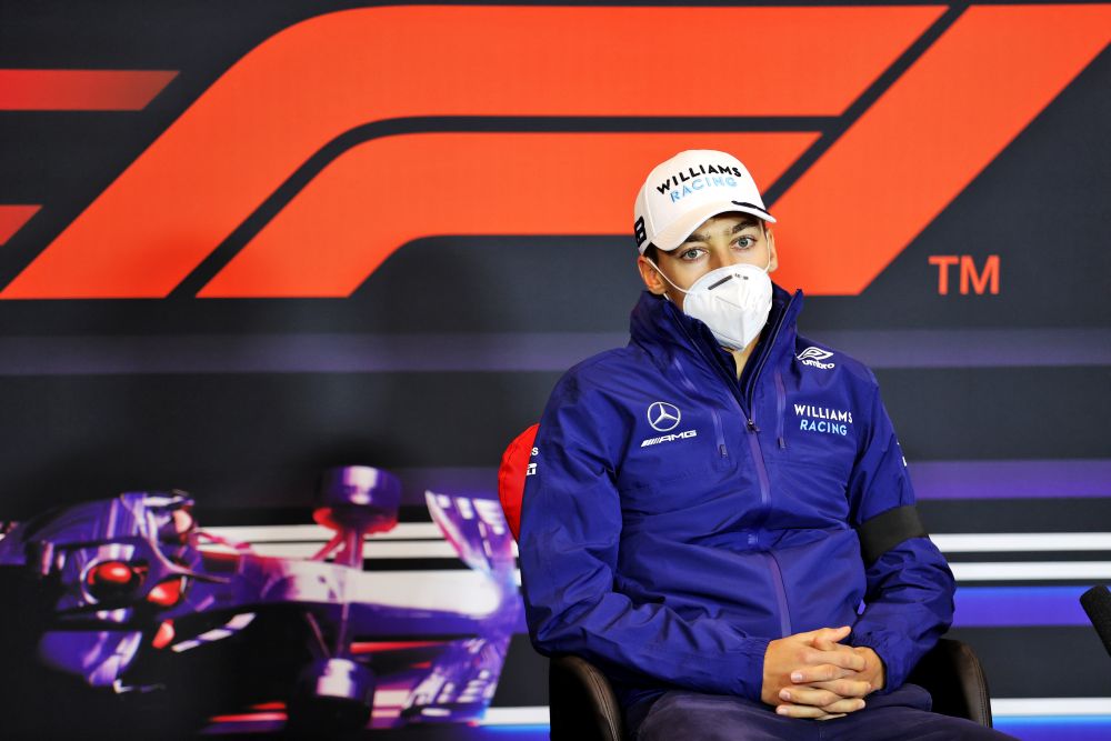 Williams' George Russell during a press conference ahead of the Emilia Romagna Grand Prix in Imola April 15, 2021. u00e2u20acu201d Reuters picn