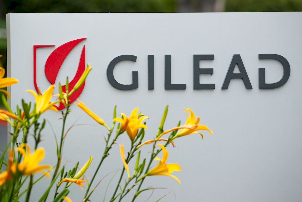 The logo of Gilead Sciences Inc pharmaceutical company is seen in Oceanside, California, US, April 29, 2020. u00e2u20acu201d Reuters pic