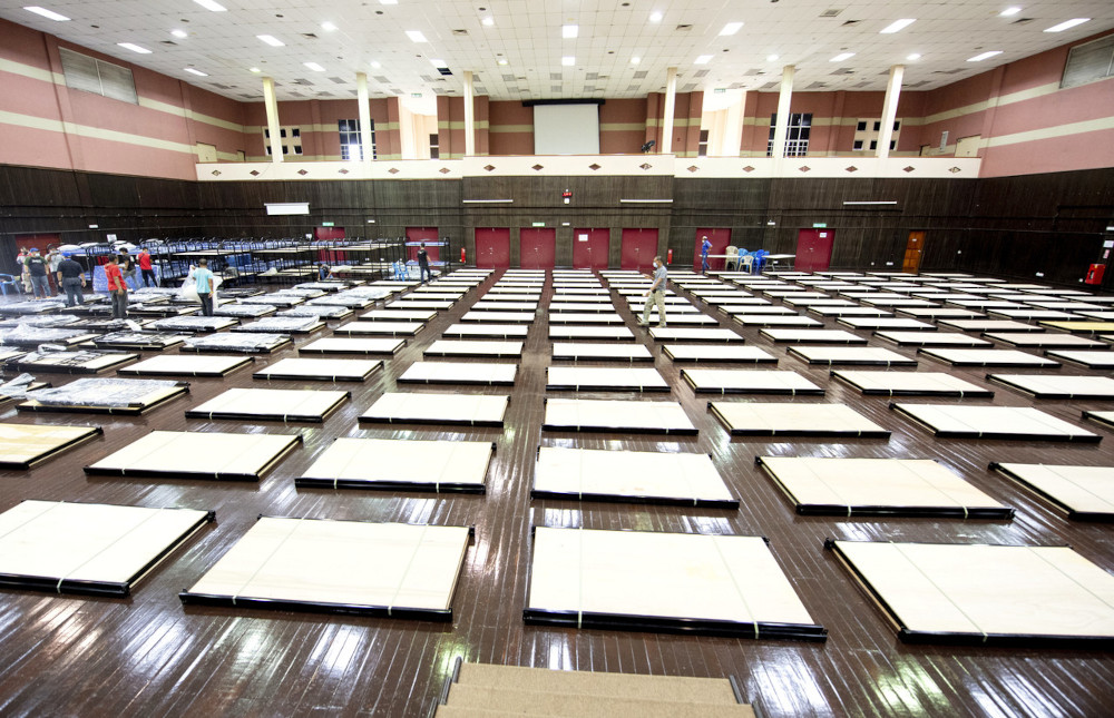 The Covid-19 Quarantine and Low-Risk Treatment Centre (PKRC) is located at the Kubang Kerian USM Health Campus Main Hall in Kelantan. u00e2u20acu2022 Bernama pic 