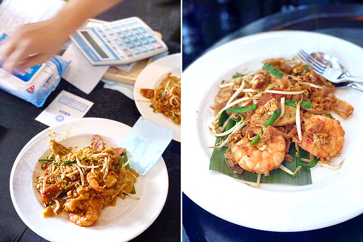 Freshly fried Penang 'char kway teow' is always worth the wait.