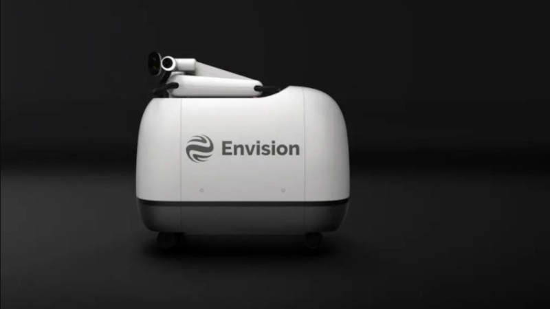 Mochi, the mobile EV recharging robot, will be on the streets of China in June. u00e2u20acu201d Picture courtesy of Envision Group via ETX Studionn