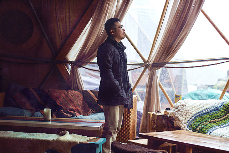 A contemplative moment.