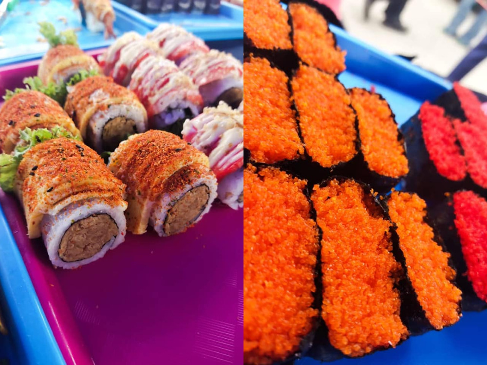 A Pahang woman amazed by a generous sushi seller who not just refunded and gave her ordered sushi but also left her a surprise due to his late delivery. u00e2u20acu201d Picture via Facebook/Ikhfa Musa