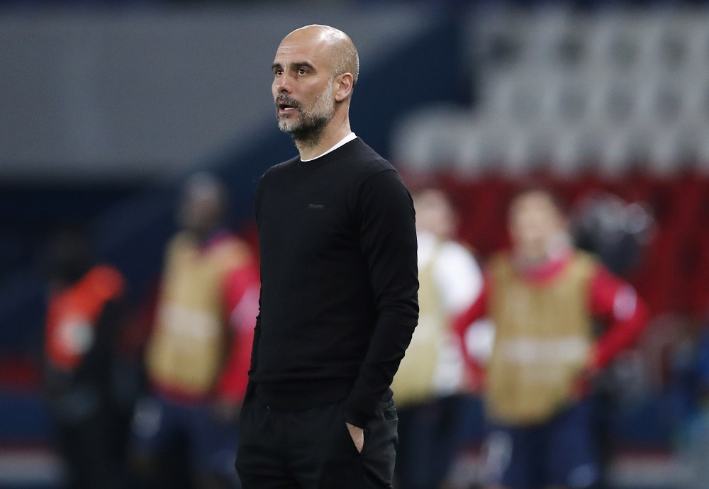 Manchester City manager Pep Guardiola during the match against Paris St Germain April 29, 2021. u00e2u20acu2022 Reuters pic