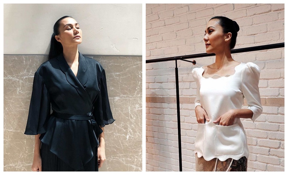 Afiq M’s Wrap Kebaya (left) and Aby Kurung are pieces you can continue to wear all year round. ― Pictures via Instagram/Afiq M