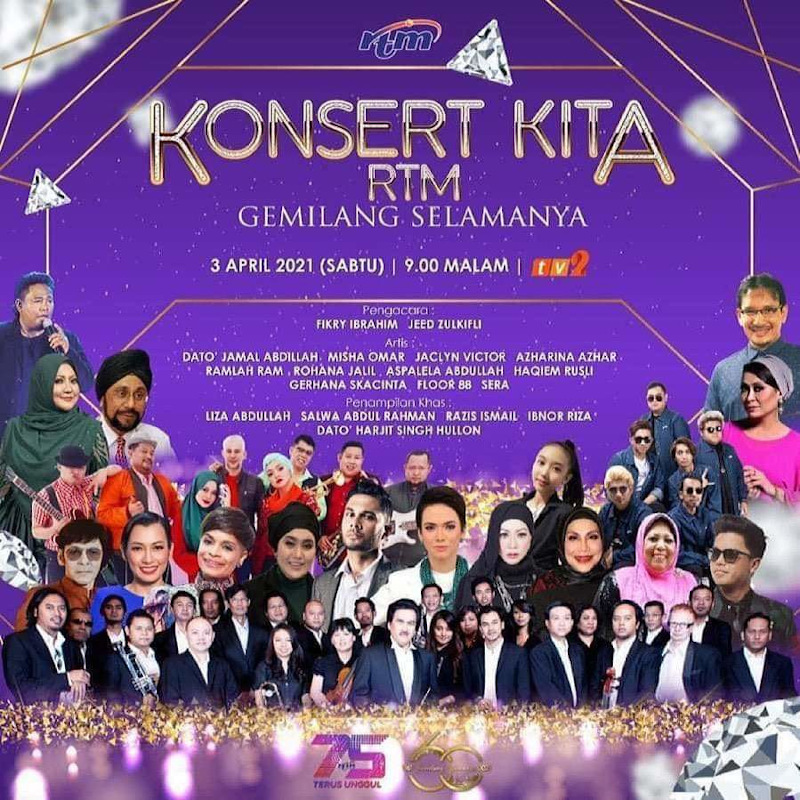 RTM presented the u00e2u20acu02dcKonsert Kita RTM Gemilang Selamanyau00e2u20acu2122 uninterrupted for 75 minutes in conjunction with its 75th anniversary and the 60th anniversary of RTM Orchestra. u00e2u20acu201d Picture via Twitter/Bernama