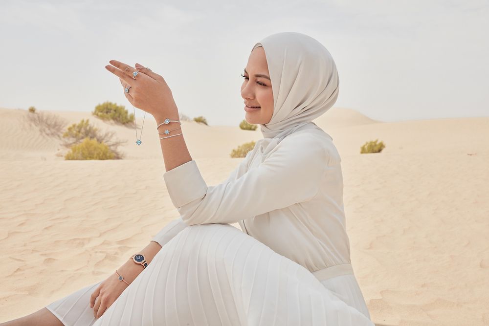 Neelofa was the first hijabi to front a campaign with the Austrian jewellery brand. u00e2u20acu201d Picture courtesy of Swarovski