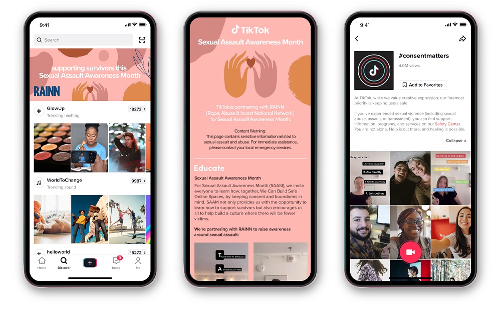 Tips will be offered in the Discovery tab as well as under certain hashtags in the US version of TikTok. u00e2u20acu2022 Picture courtesy of TikTok via ETX Studio